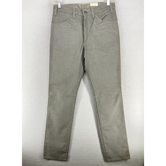 LEVIS 536 Pants Men 34x36 '86 Fine Corduroy White Tab Gray Jeans USA VTG NEW NOS - Picture 2 of 16